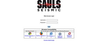 Sauls Seismic, LLC login Page