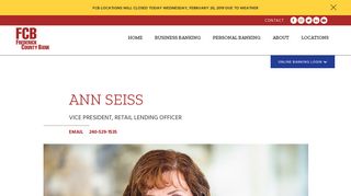 Ann Seiss - Frederick County Bank