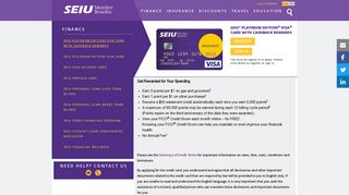 SEIU Platinum Edition Visa Card with Cashback Rewards | SEIU ...