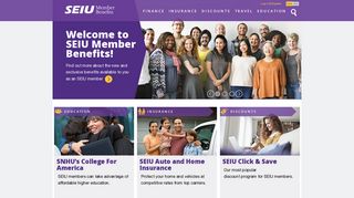 SEIU Member Benefits: SEIUMB Home Page