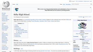 Selby High School - Wikipedia