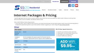 selco-residential | Packages & Pricing