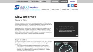 selco-helpdesk | Slow Internet