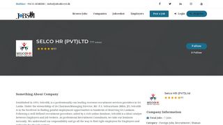 Selco HR (PVT)Ltd - Jobsdirect - Jobs in Sri Lanka