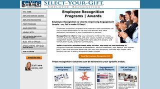 from Select Your Gift: Employee Recognition Programs and Awards