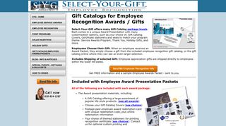 Gift Catalogs for Employee Recognition Awards ... - from Select Your Gift