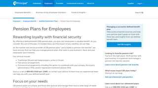 Pension Plans for Employees | Principal
