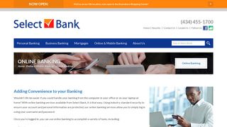 Online banking services | Select Bank