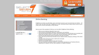 Online Banking - Select Seven Credit Union
