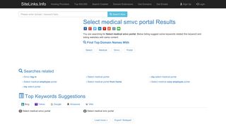 Select medical smvc portal Results For Websites Listing