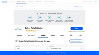 Working at Select Rehabilitation: 116 Reviews | Indeed.com