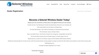 Dealer Registration - Selectel Wireless
