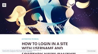 how to login in a site with username and password using selenium ...
