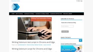 Writing Selenium test script in Chrome and Edge | Automation Testing ...