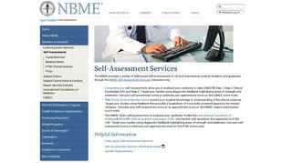Self Assessment Services | NBME
