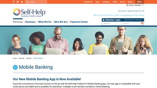 Mobile Banking | Mobile Banking Apps | Self-Help Federal Credit Union