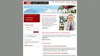 ASR Health Benefits - Providers