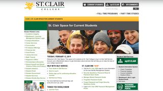 St. Clair Space for Current Students - St. Clair College
