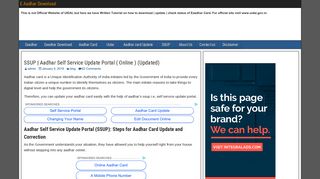 SSUP | Aadhar Self Service Update Portal ( Online ) (Updated) |