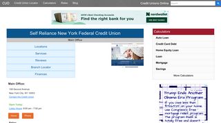 Self Reliance New York Federal Credit Union - Credit Unions Online