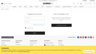 Sign in - Selfridges | Shop Online