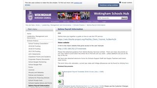 Selima Payroll Information - Wokingham Schools Hub