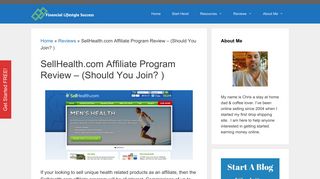 SellHealth.com Affiliate Program Review - (Should You Join ...