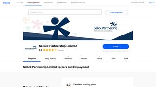 Sellick Partnership Limited Careers and Employment | Indeed.com
