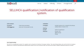 SELLIHCA qualification|notification of qualification system. - Mercell