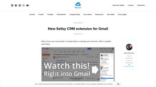 New Sellsy CRM extension for Gmail - Sellsy Blog