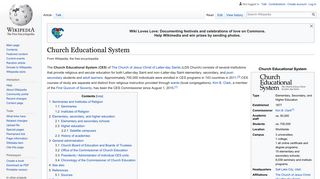 Church Educational System - Wikipedia