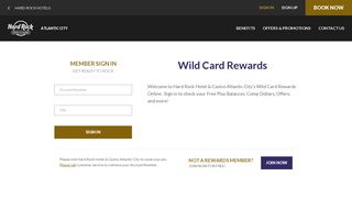 Wild Card Rewards • Hard Rock Hotel & Casino