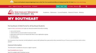 My Southeast - Southeast Missouri State University