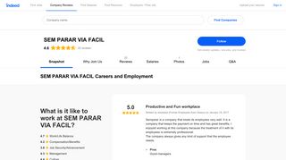 SEM PARAR VIA FACIL Careers and Employment | Indeed.com