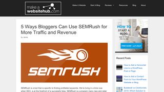 5 Ways Bloggers Can Use SEMRush for More Traffic and Revenue ...