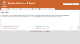 Startup Package - Occasional Teachers & Casual Admin - OTAIS