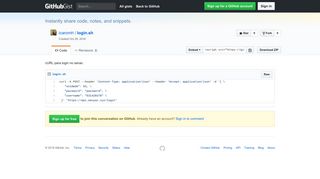 cURL para login no senac · GitHub