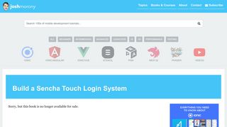 Build a Sencha Touch Login System (from scratch!) | eBook