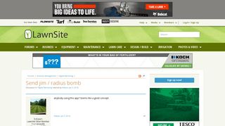 Send jim / radius bomb | LawnSite