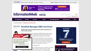 SendHub Manages SMS Like Email - InformationWeek