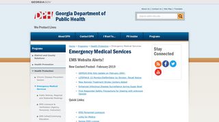 Emergency Medical Services | Georgia Department of Public Health