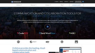 OnSolve: Communication and Collaboration Tools For Every Critical ...
