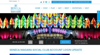 Seneca Niagara Social Club Account Login Update - Seneca Niagara ...