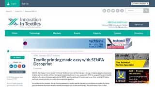 Textile printing made easy with SENFA Decoprint