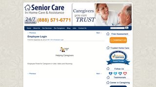 Employee Login - Senior Care