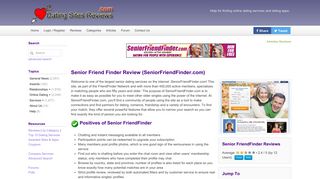 Senior Friend Finder Review (SeniorFriendFinder.com) - Dating Sites ...