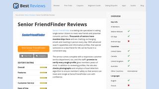 Senior FriendFinder Dating Website Reviews
