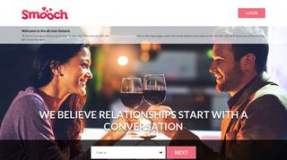 Log In - Smooch, Start a conversation for free today