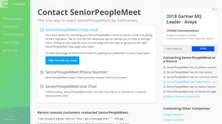 Contact SeniorPeopleMeet | Fastest, No Wait Time - GetHuman