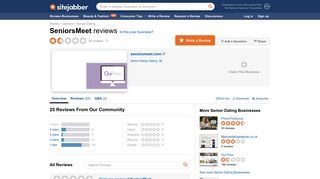SeniorsMeet Reviews - 25 Reviews of Seniorsmeet.com | Sitejabber